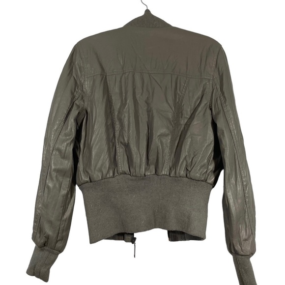 Therapy Faux Leather Gray Jacket - Picture 3 of 16